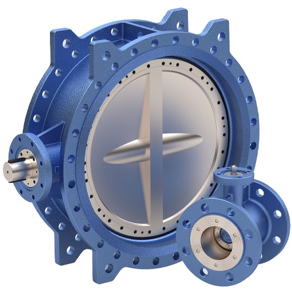 Triple eccentric butterfly valves