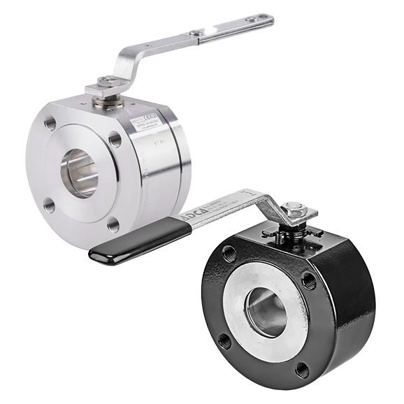 Wafer ball valves