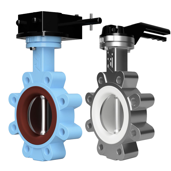 Butterfly valves lugged