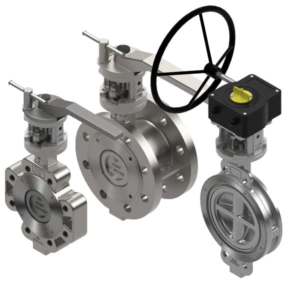 High performance butterfly valves