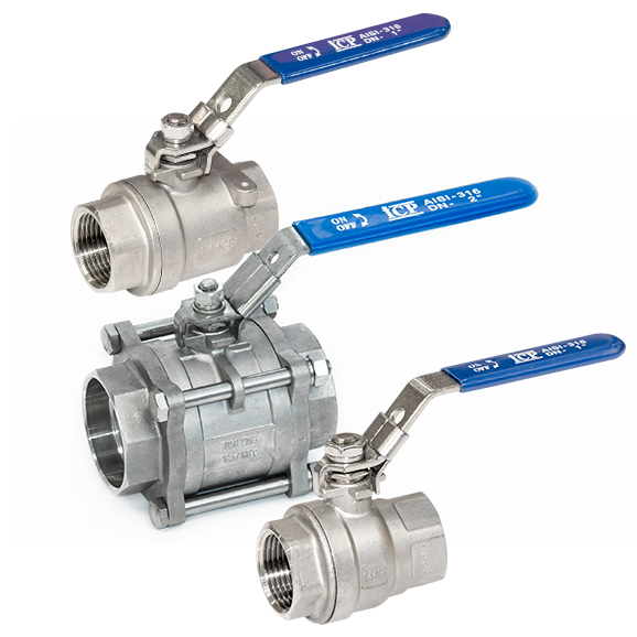 Ball valves with threaded connection
