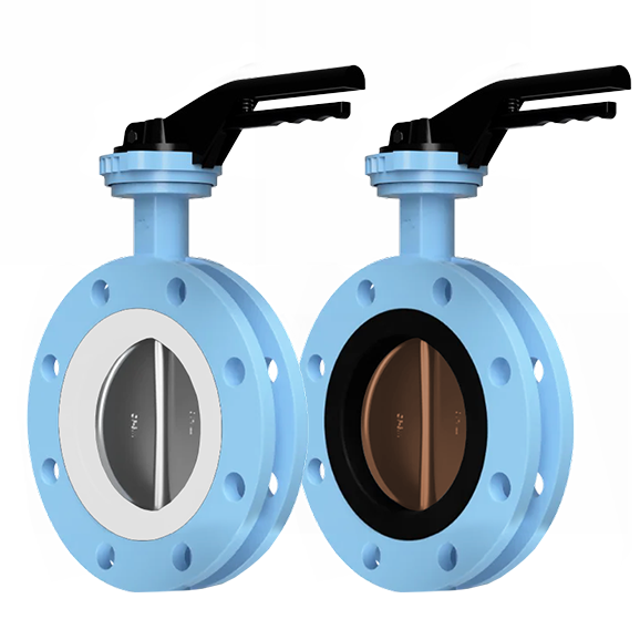 Butterfly valves flanged