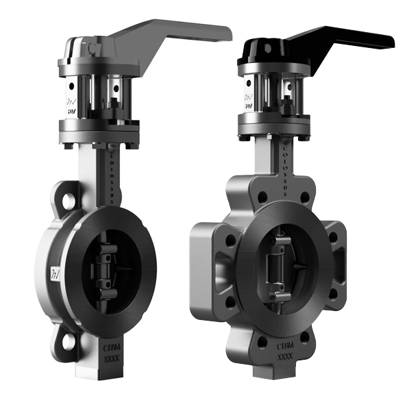 Double eccentric butterfly valves