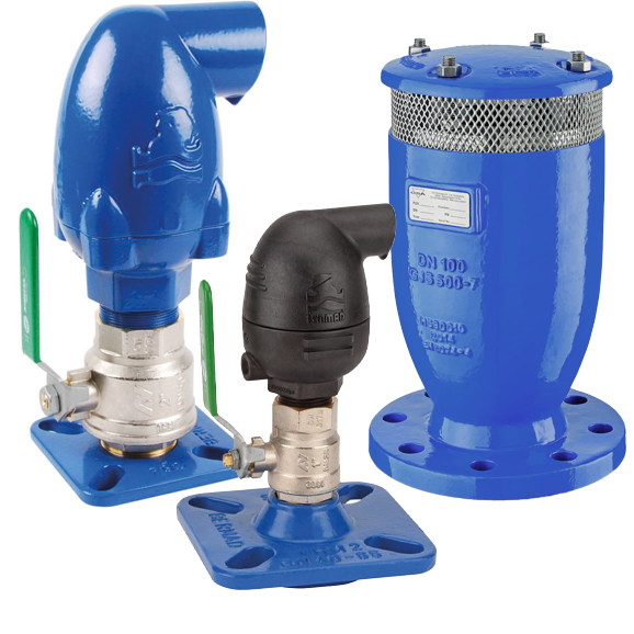 Air vents for HVAC and water