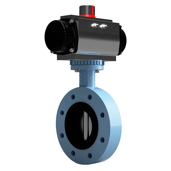 Automated Butterfly valves flanged
