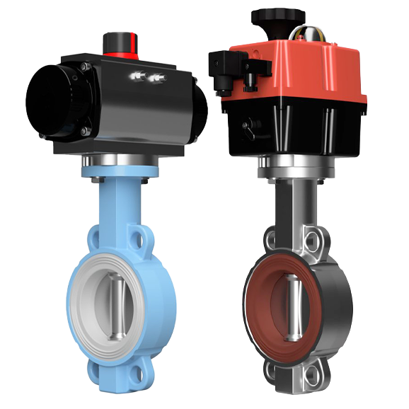 Automated Butterfly valves wafer