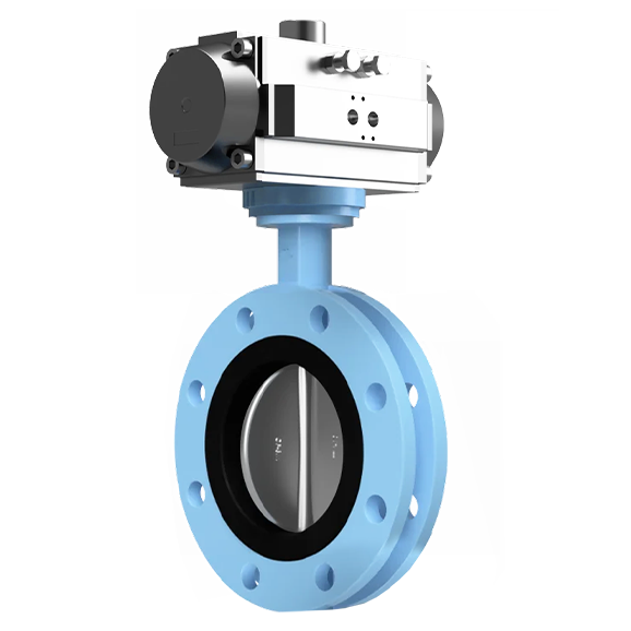 Automated Butterfly valves flanged
