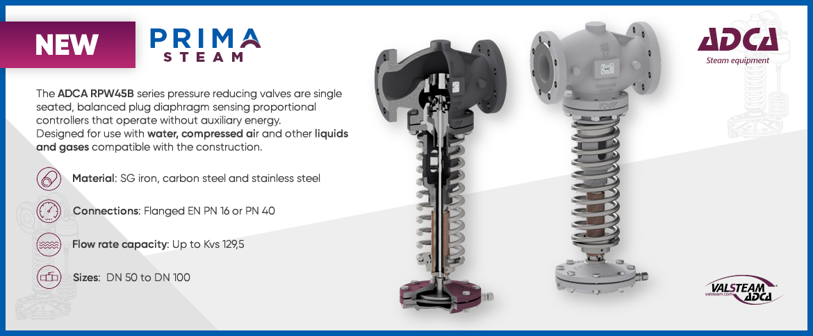 New series ADCA RPW45B series pressure reducing valves